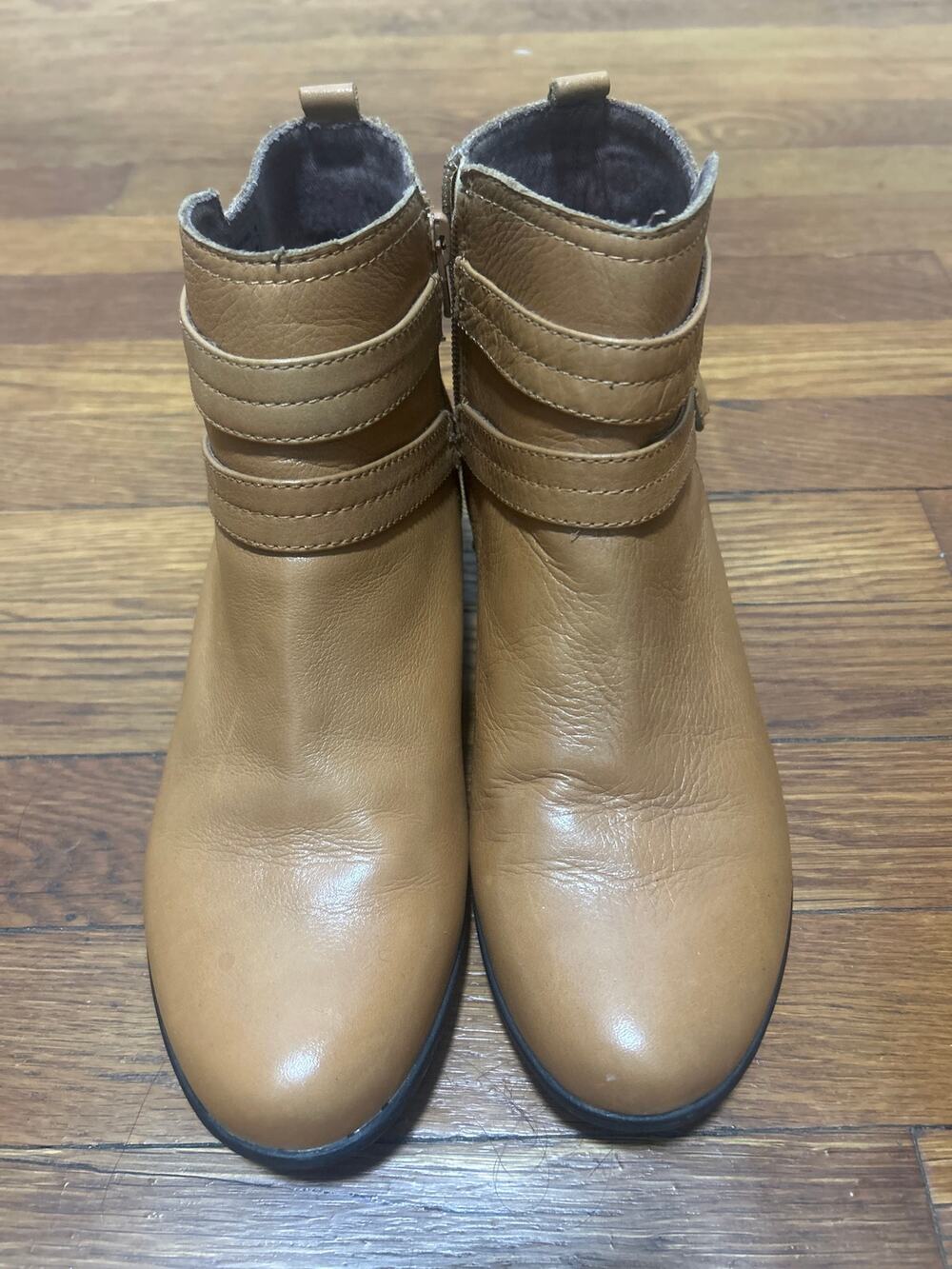 Rockport Carly Strap Bootie Chelsea Ankle Strap Cushioned Leather Boots 8